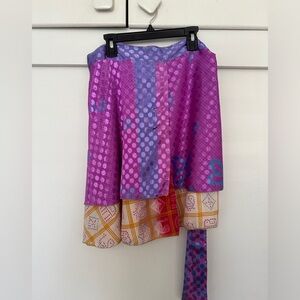 Sari Silk Wrap Skirt